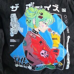 THE BOYS Mercedes Bazan Bomber Jacket Black Adult XL Anime Sucker Punch Print